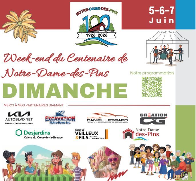 CENTENAIRE DE NOTRE-DAME-DES-PINS - dimanche, CENTENAIRE DE NOTRE-DAME-DES-PINS - dimanche