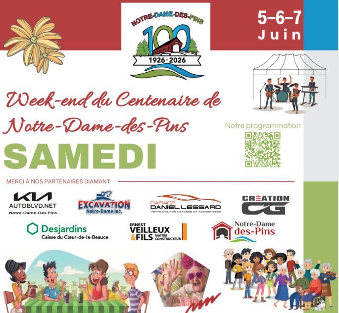 CENTENAIRE DE NOTRE-DAME-DES-PINS - samedi, CENTENAIRE DE NOTRE-DAME-DES-PINS - samedi