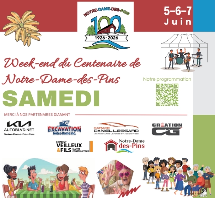 CENTENAIRE DE NOTRE-DAME-DES-PINS - samedi, CENTENAIRE DE NOTRE-DAME-DES-PINS - samedi