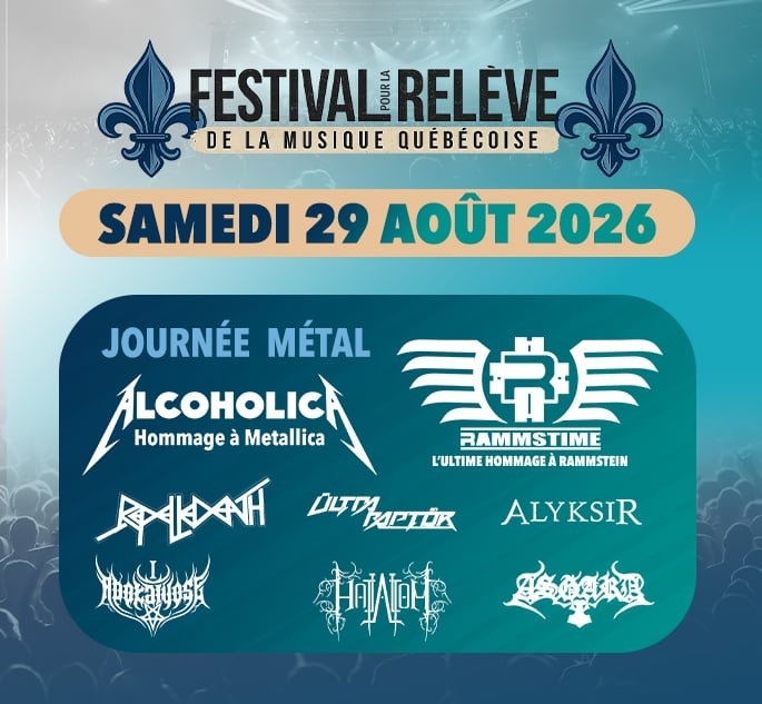 FESTIVAL DE LA RELÈVE 29 AOÛT, Festival pour la Relève de la Musique Québécoise